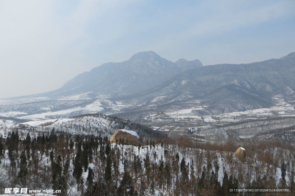 少室山冬季景色