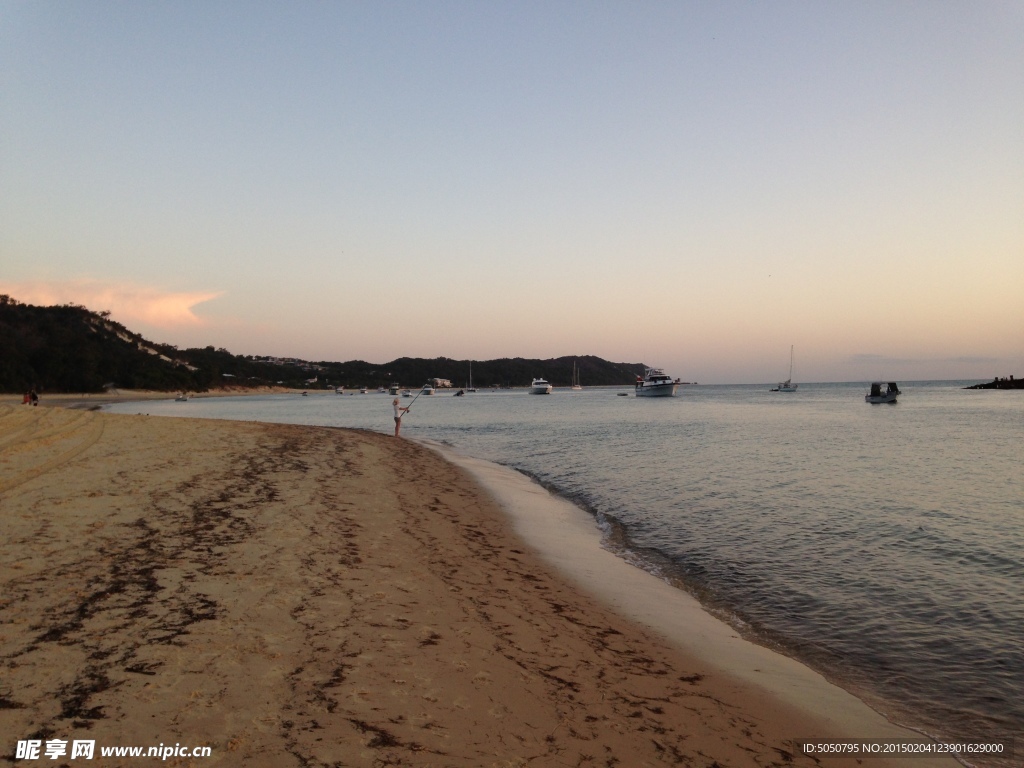 夕阳海景