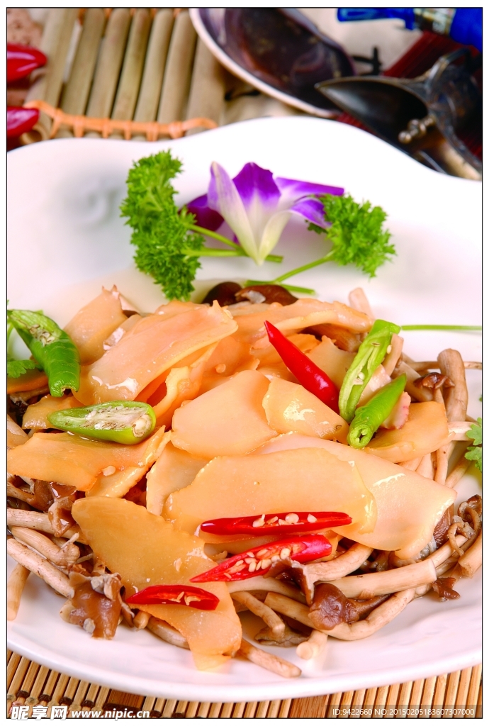 茶树菇鲍片