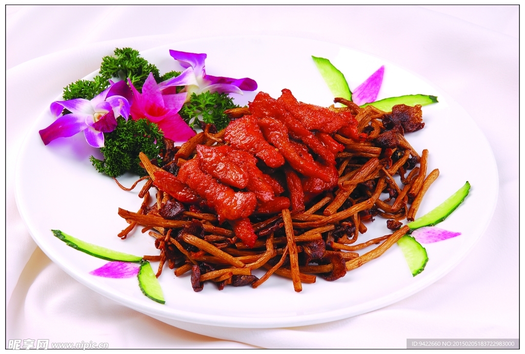 茶树菇炒牛柳