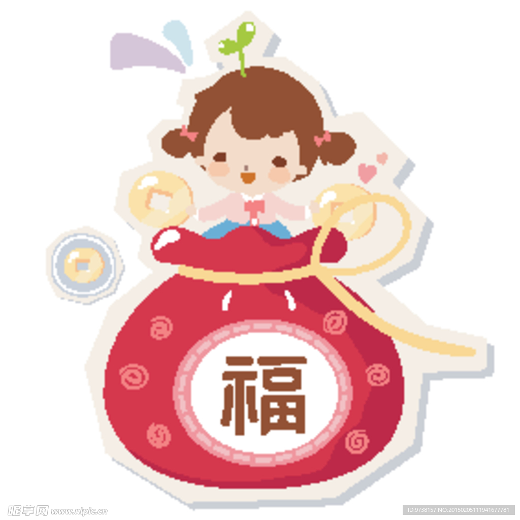 可爱卡通福袋