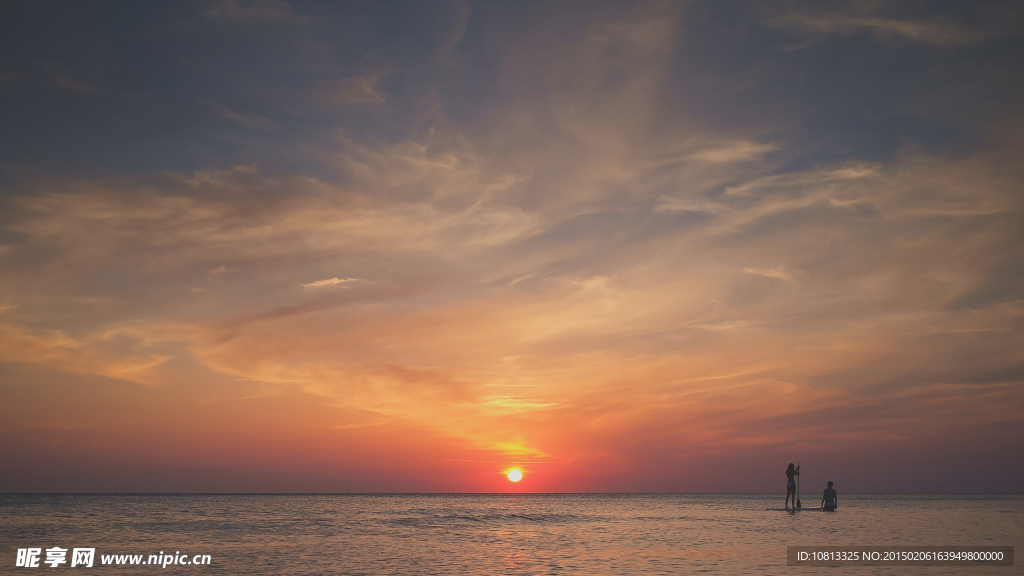 海上日落