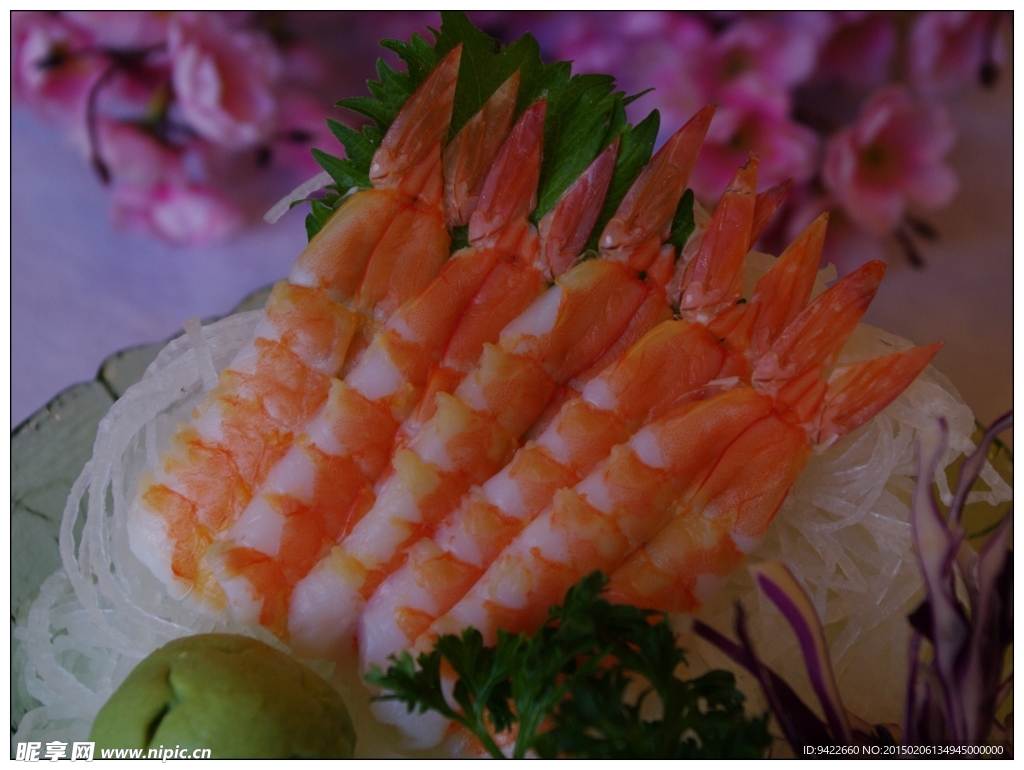 大虾刺身