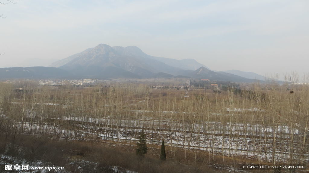 中岳嵩山冬季风景