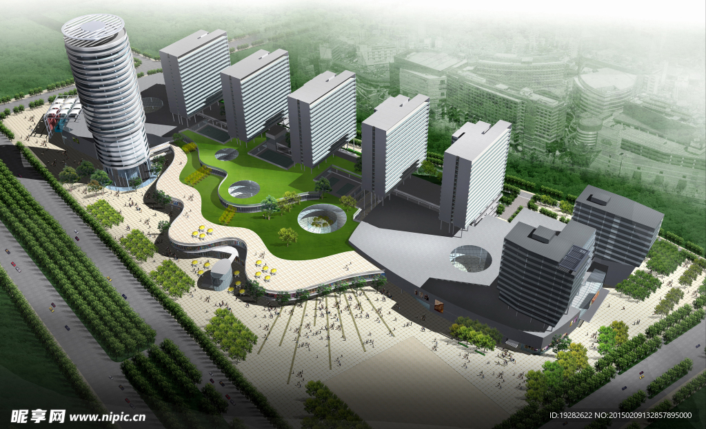 建筑鸟瞰图设计