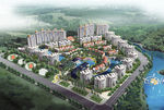 高档住宅景观设计鸟瞰图
