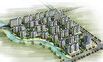 居住区建筑设计鸟瞰图