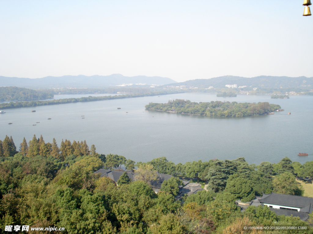 杭州西湖的远景