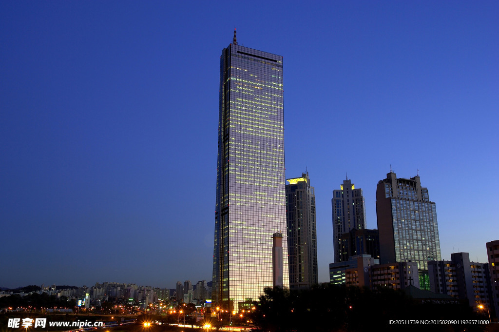 韩国首尔夜景图片