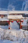 房屋白雪