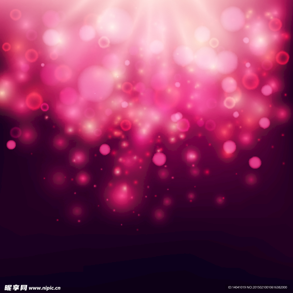 梦幻光斑背景矢量图