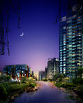 文汇花园夜景设计