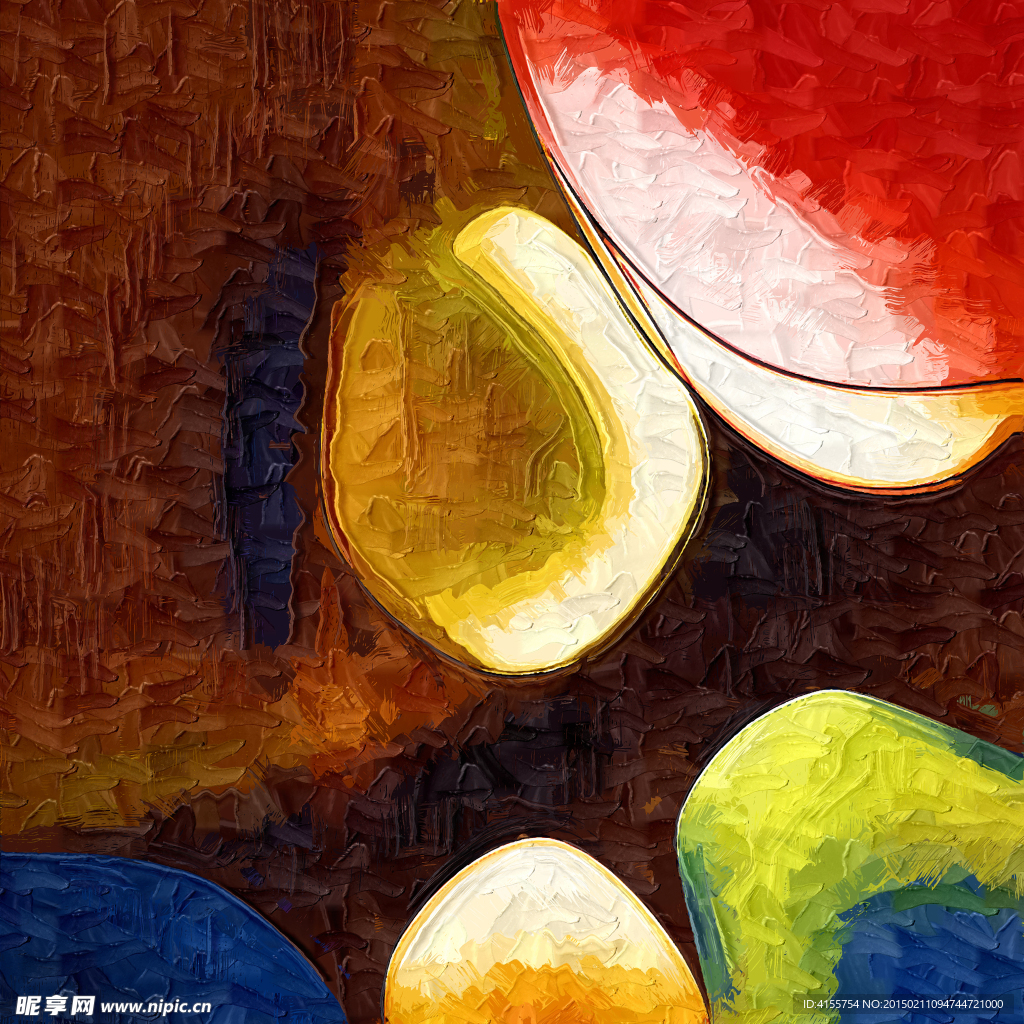抽象画 无框画