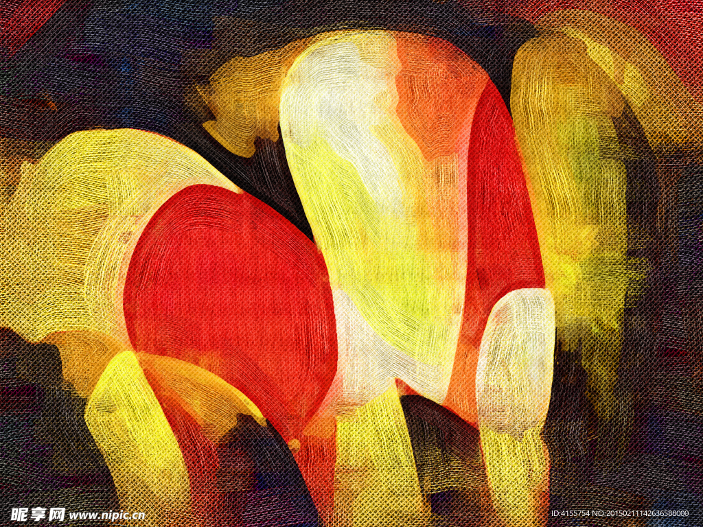 抽象装饰画 油画 挂画