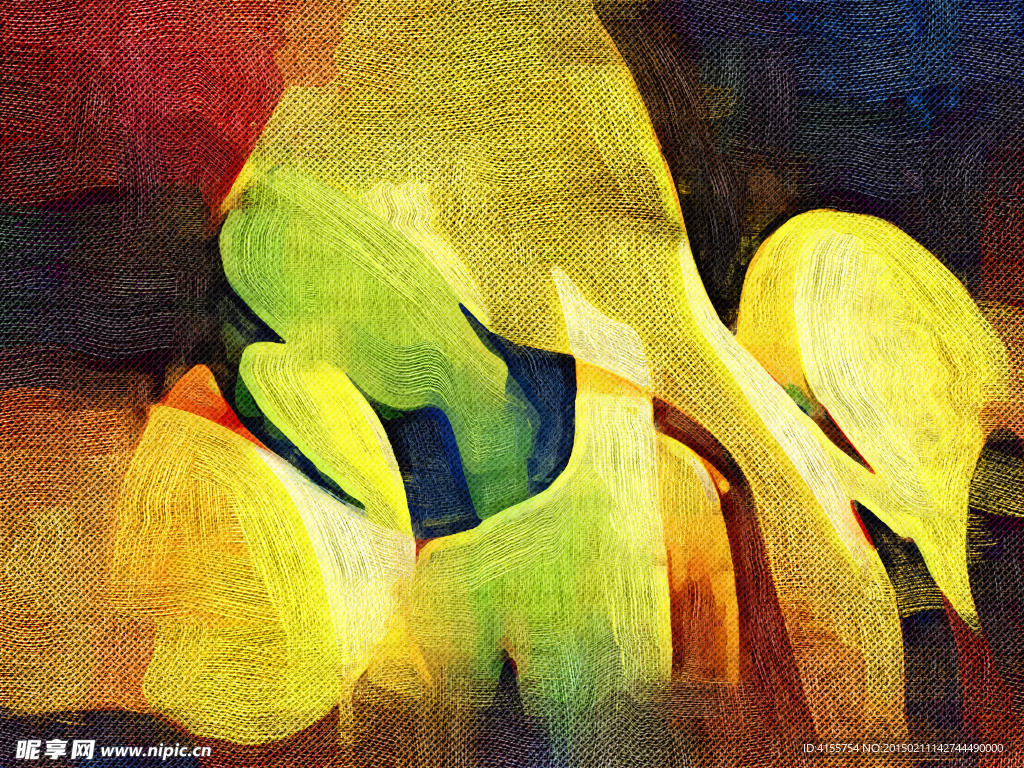 抽象油画 装饰画 无框画
