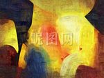 抽象画 装饰画 油画