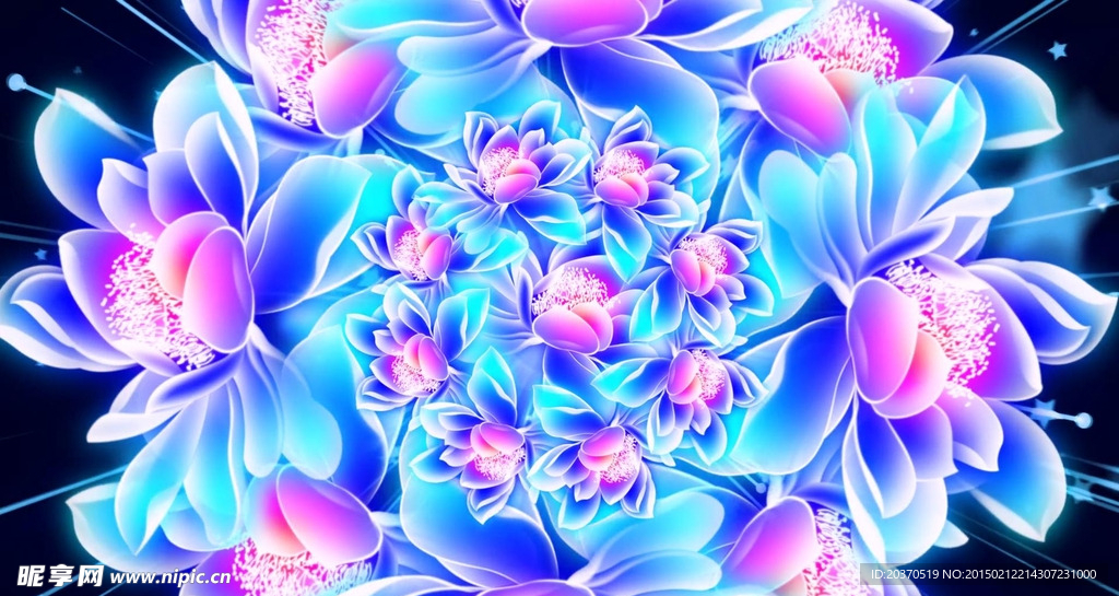 富贵花开LED