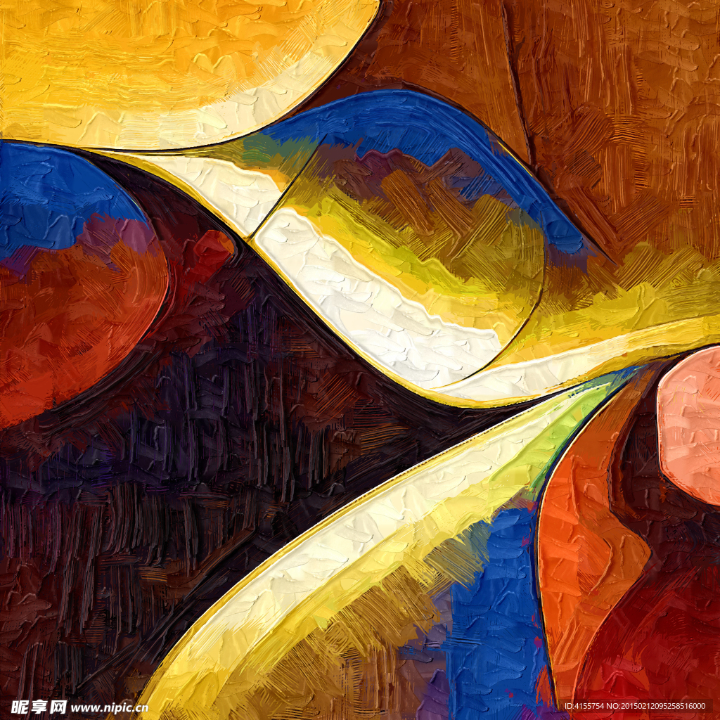 抽象油画 装饰画