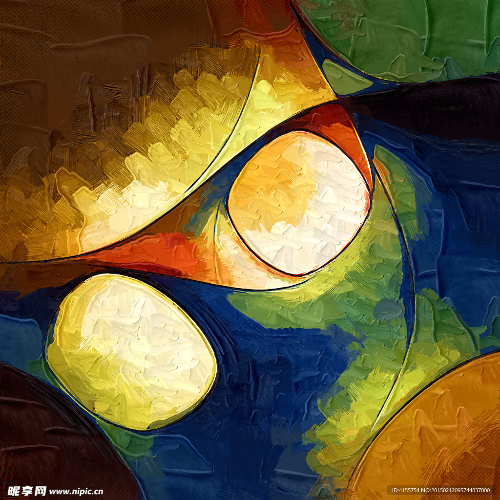 抽象油画 装饰画