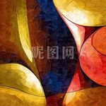 抽象画 装饰画 无框画油画