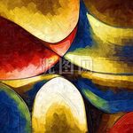 抽象油画 装饰画 无框画