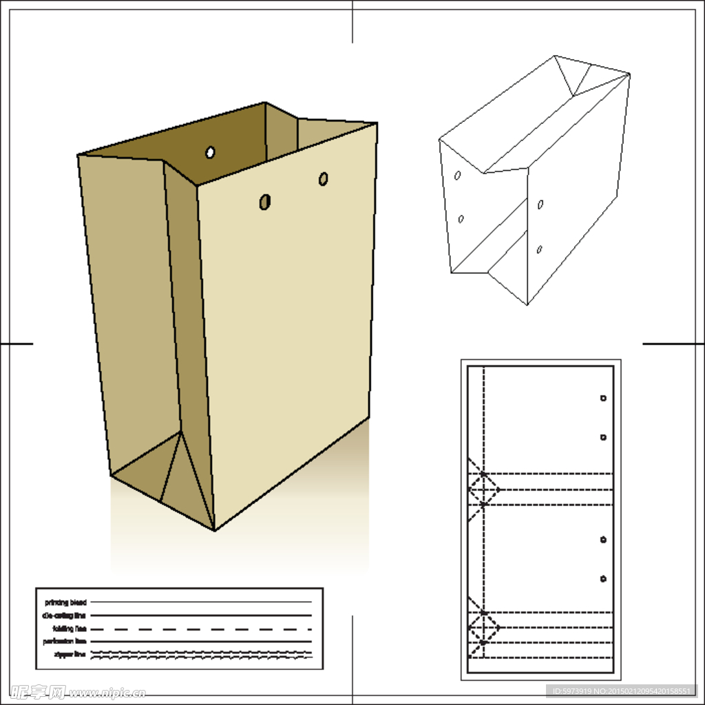纸盒包装刀模效果图