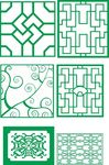 雕花矢量素材 镂空雕花  欧式