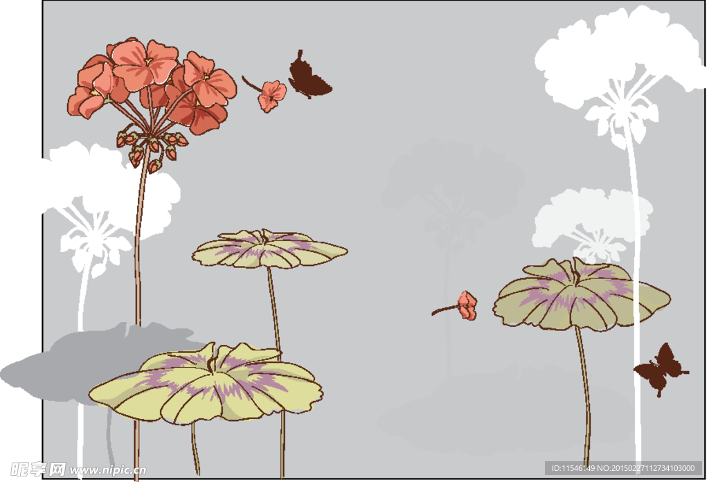 手绘花纹花卉图片