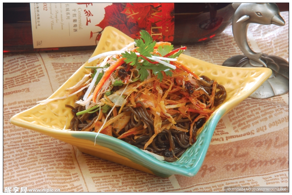 鸡丝乔面条