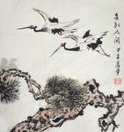 双鹤图
