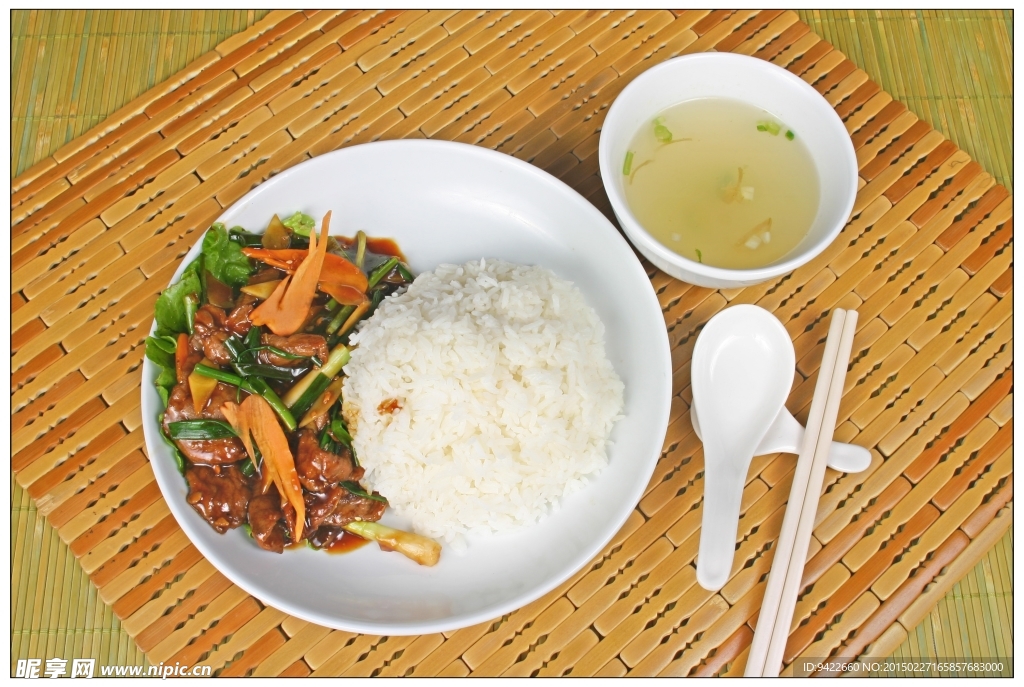 姜葱牛肉饭