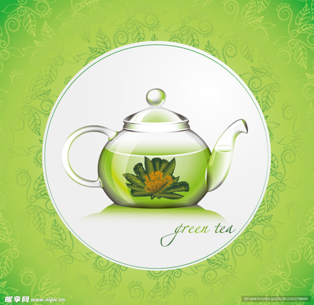 花茶背景素材