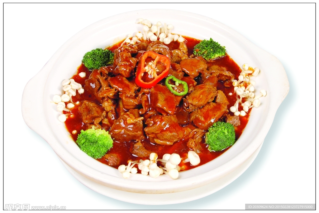 金针菇煮牛肉煲