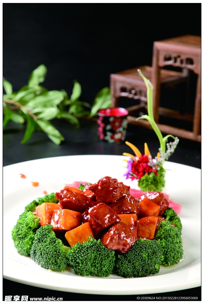 开屏雪花牛肉