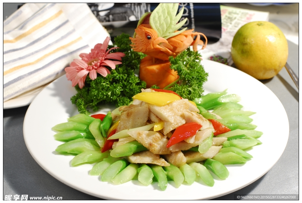 中山芥兰爆鱼饼