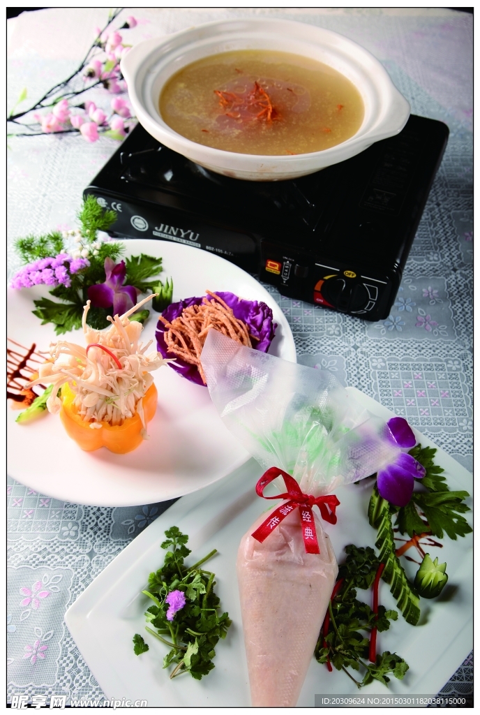 虫草花虾捞