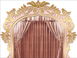 粉色婚礼造型门
