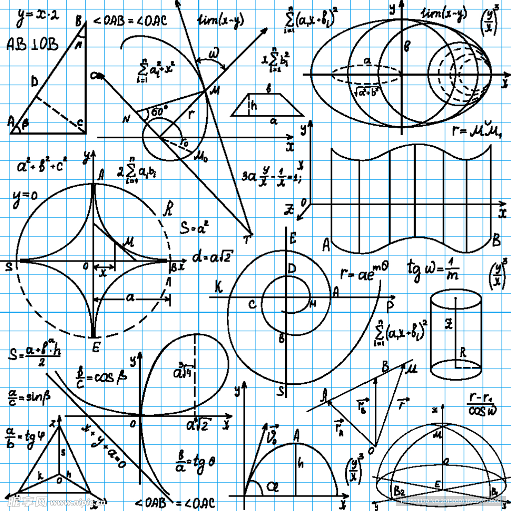 手绘数学公式