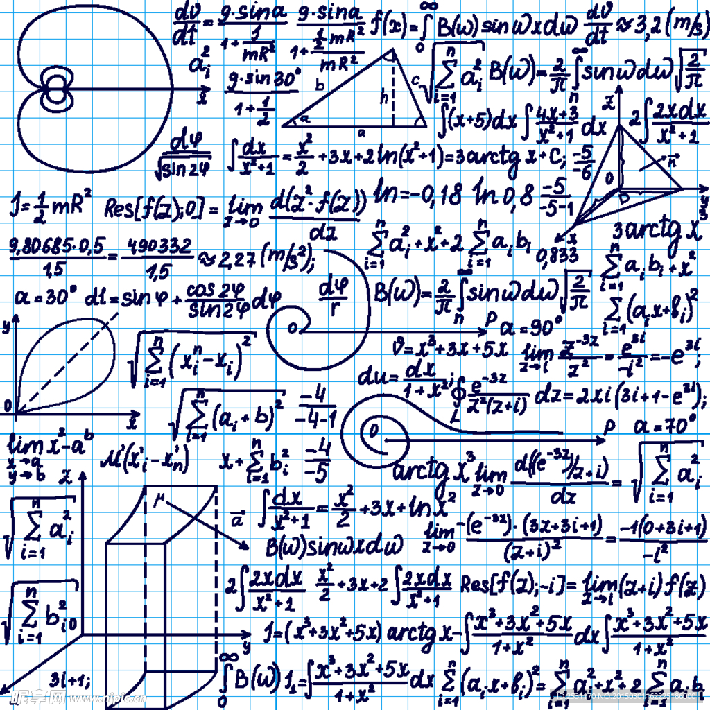 手绘数学公式