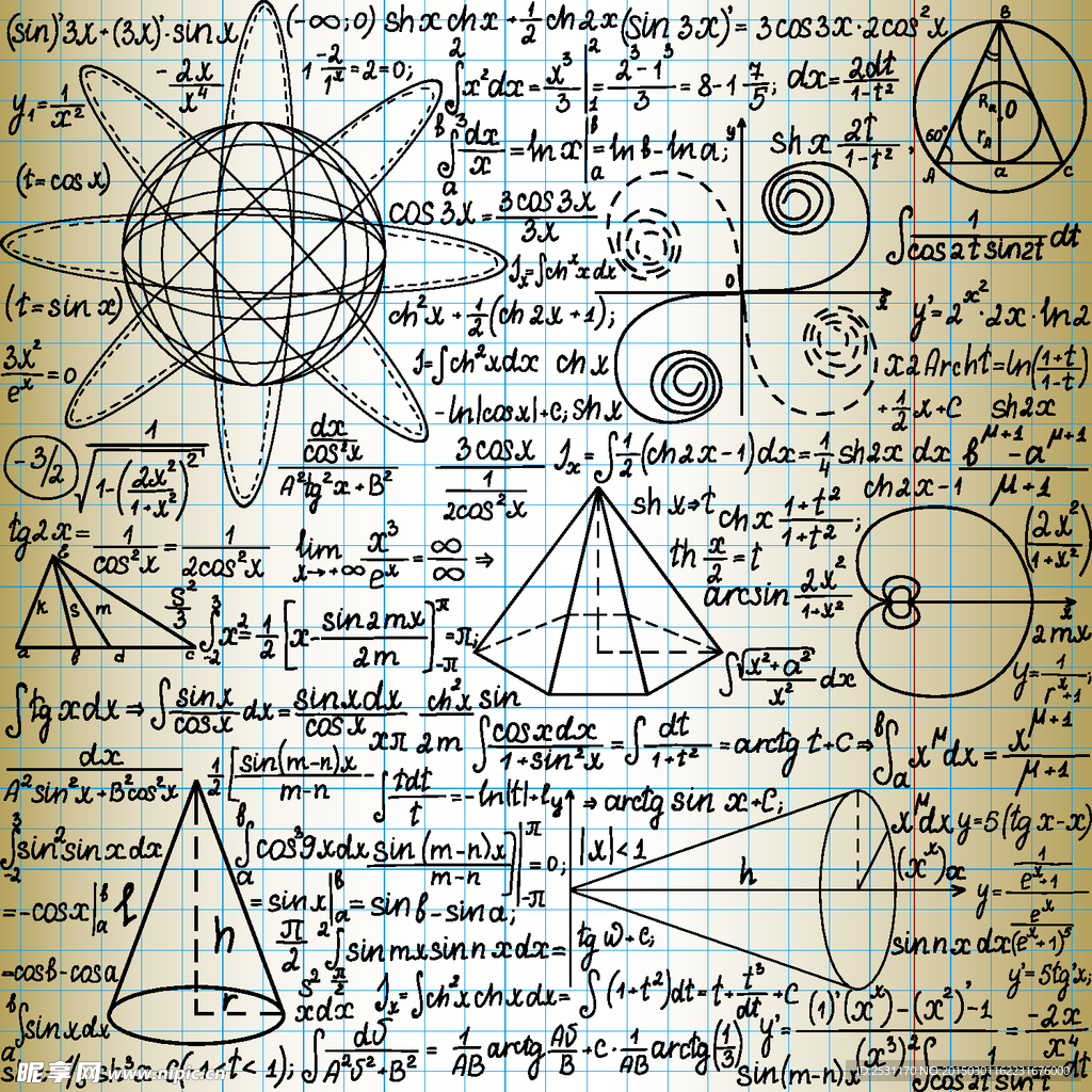 手绘数学公式
