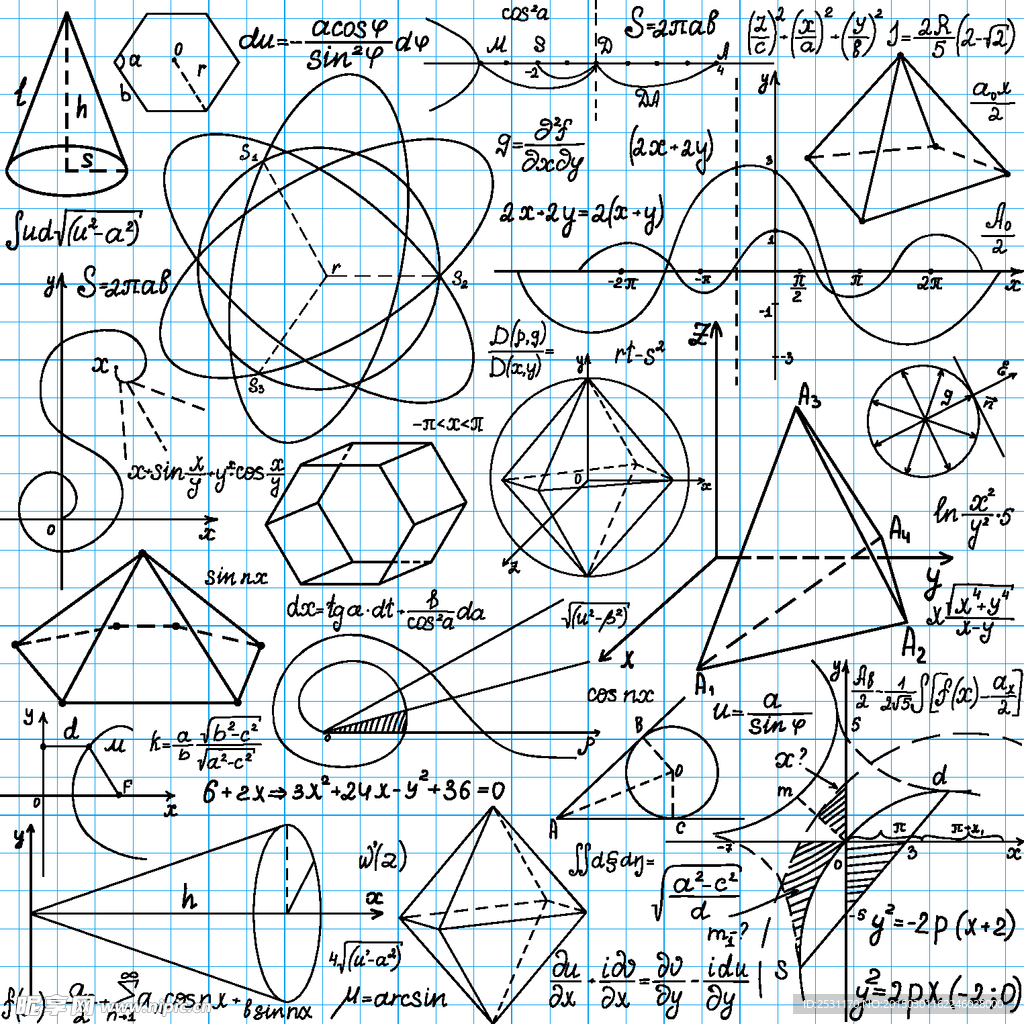 手绘数学公式