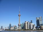 东方明珠  上海中心   蓝天