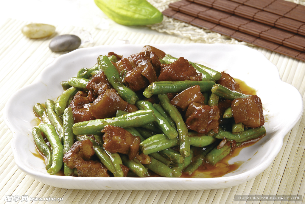 红烧肉豆角