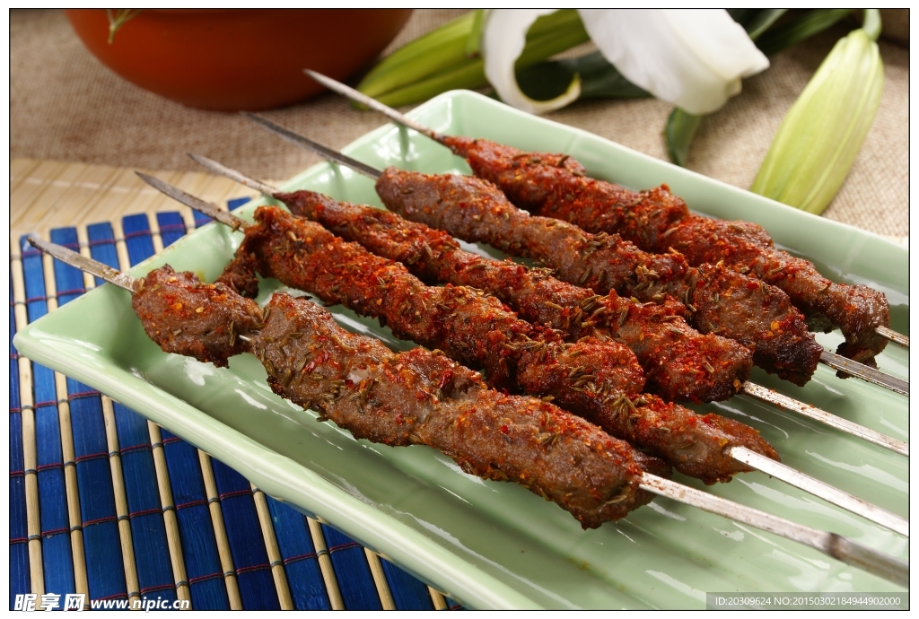 烤鹿肉串