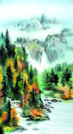 雾绕山溪