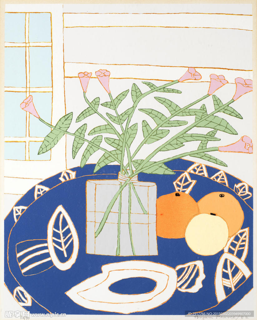 静物水彩画