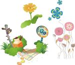 矢量手绘花朵