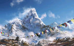 唯美祖山雪景