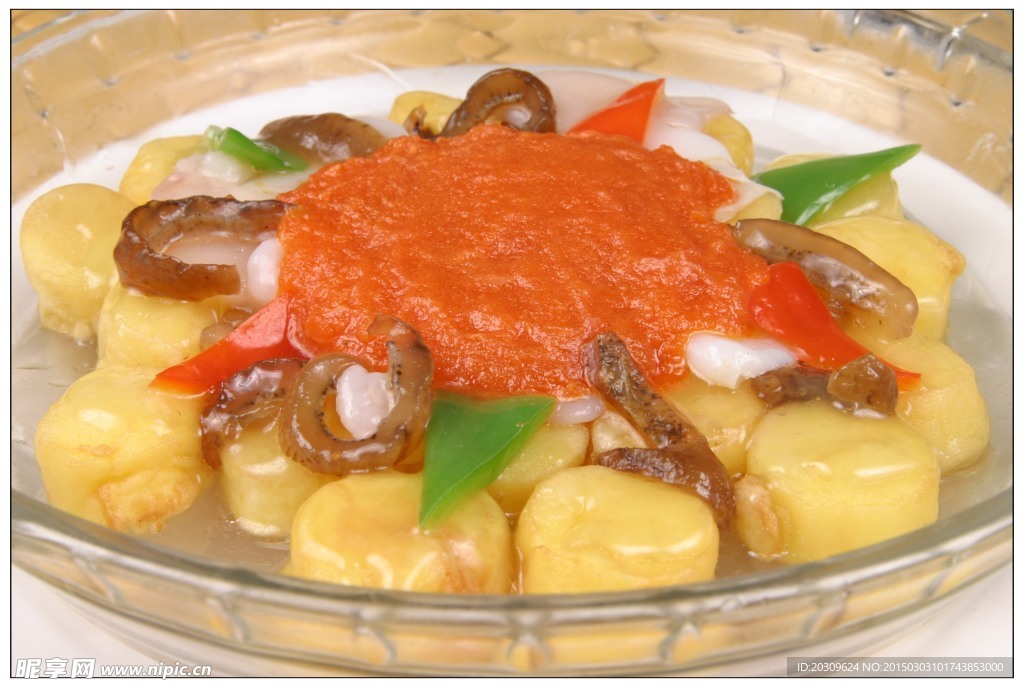 咸蛋黄海鲜豆腐