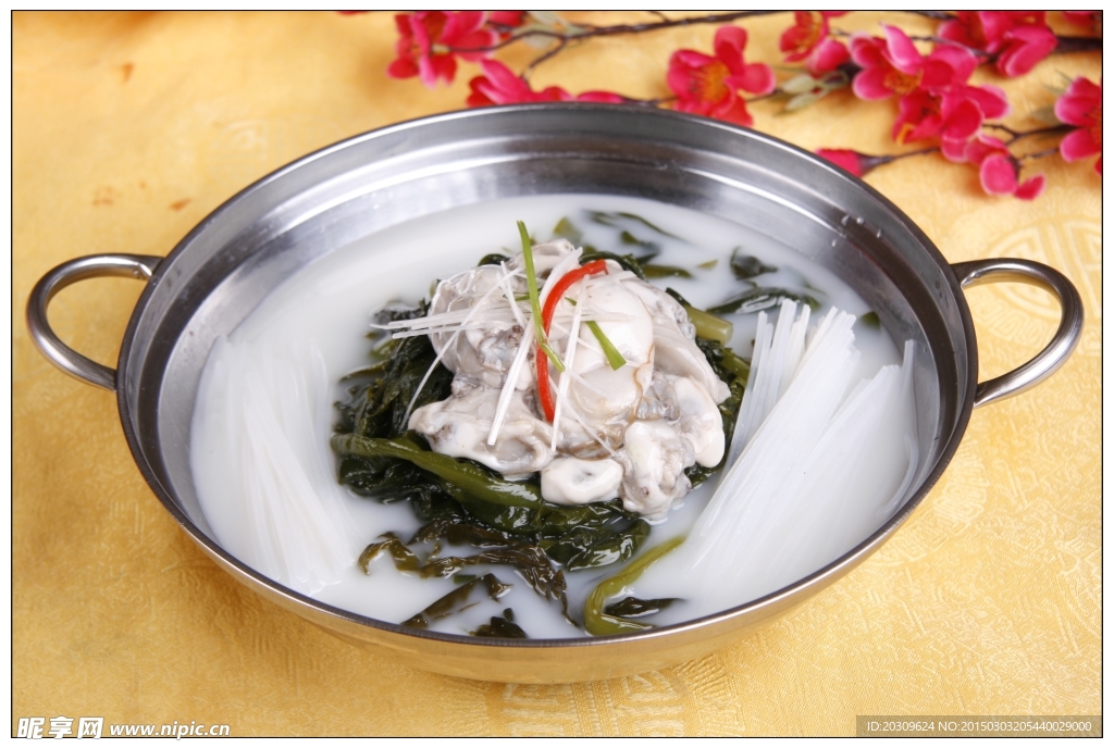 牡蛎海白菜汤